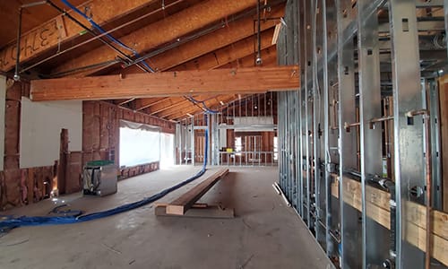 Image of Interior construction of the Youth Center